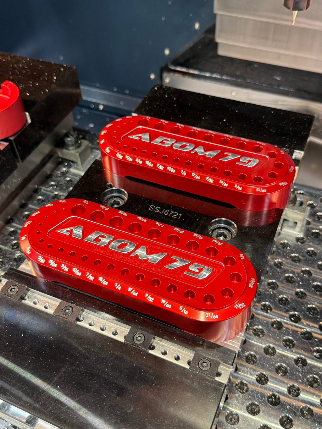 Abom Original Drill Index - Post Engraved - Red