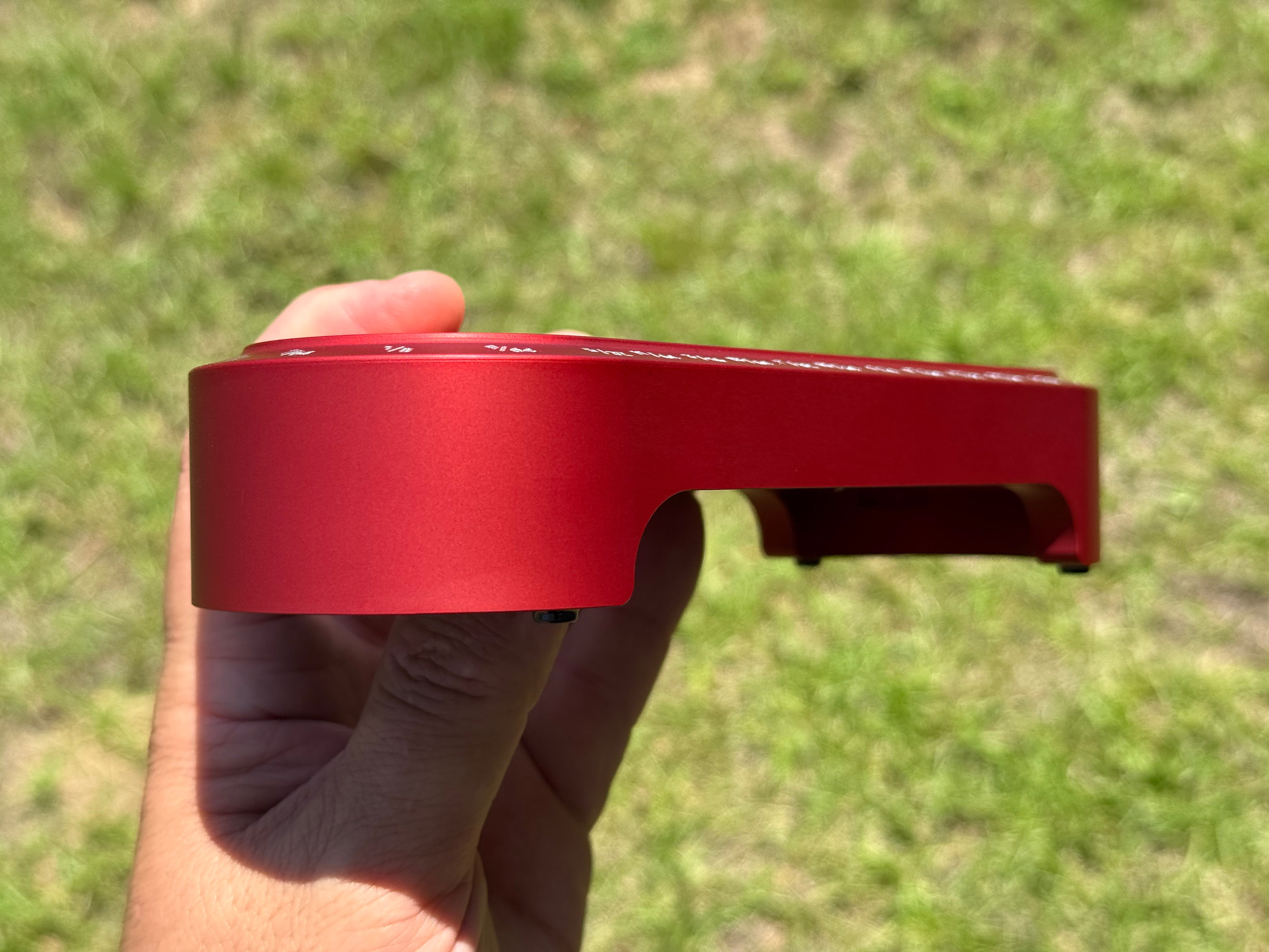 Abom Original Drill Index - Post Engraved - Matte Red