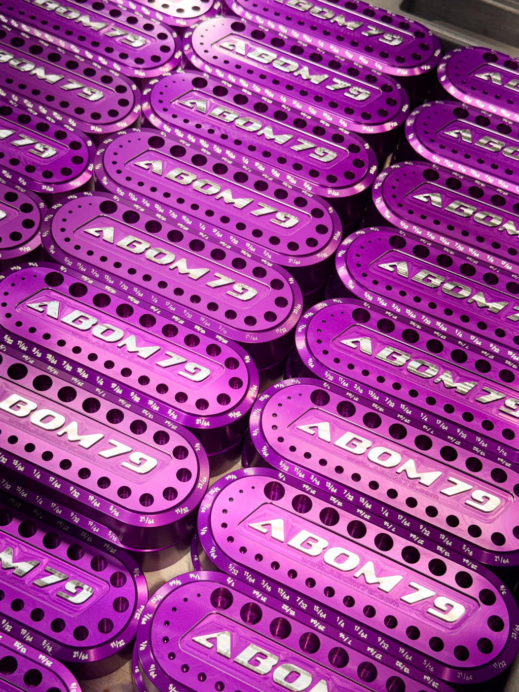 Abom Original Drill Index - Post Engraved - Purple