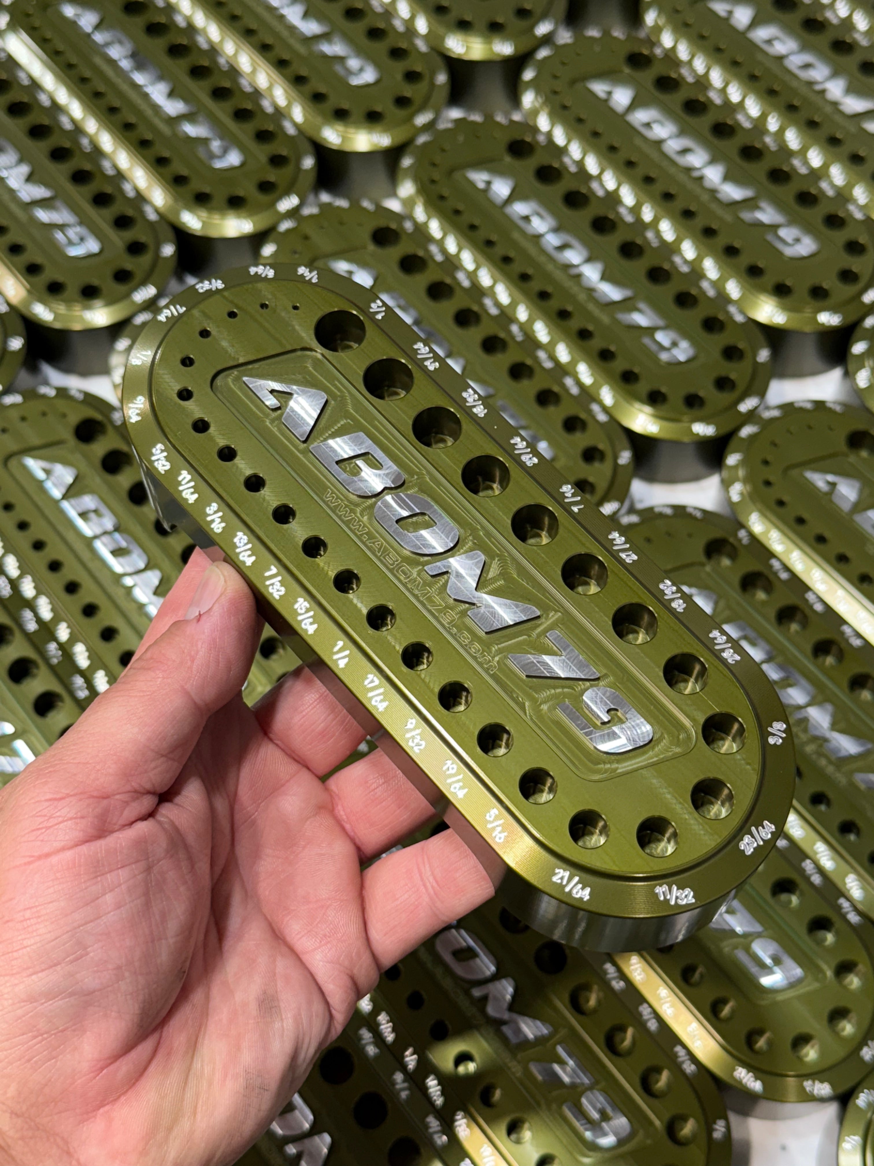 Abom Original Drill Index - Post Engraved - OD Green
