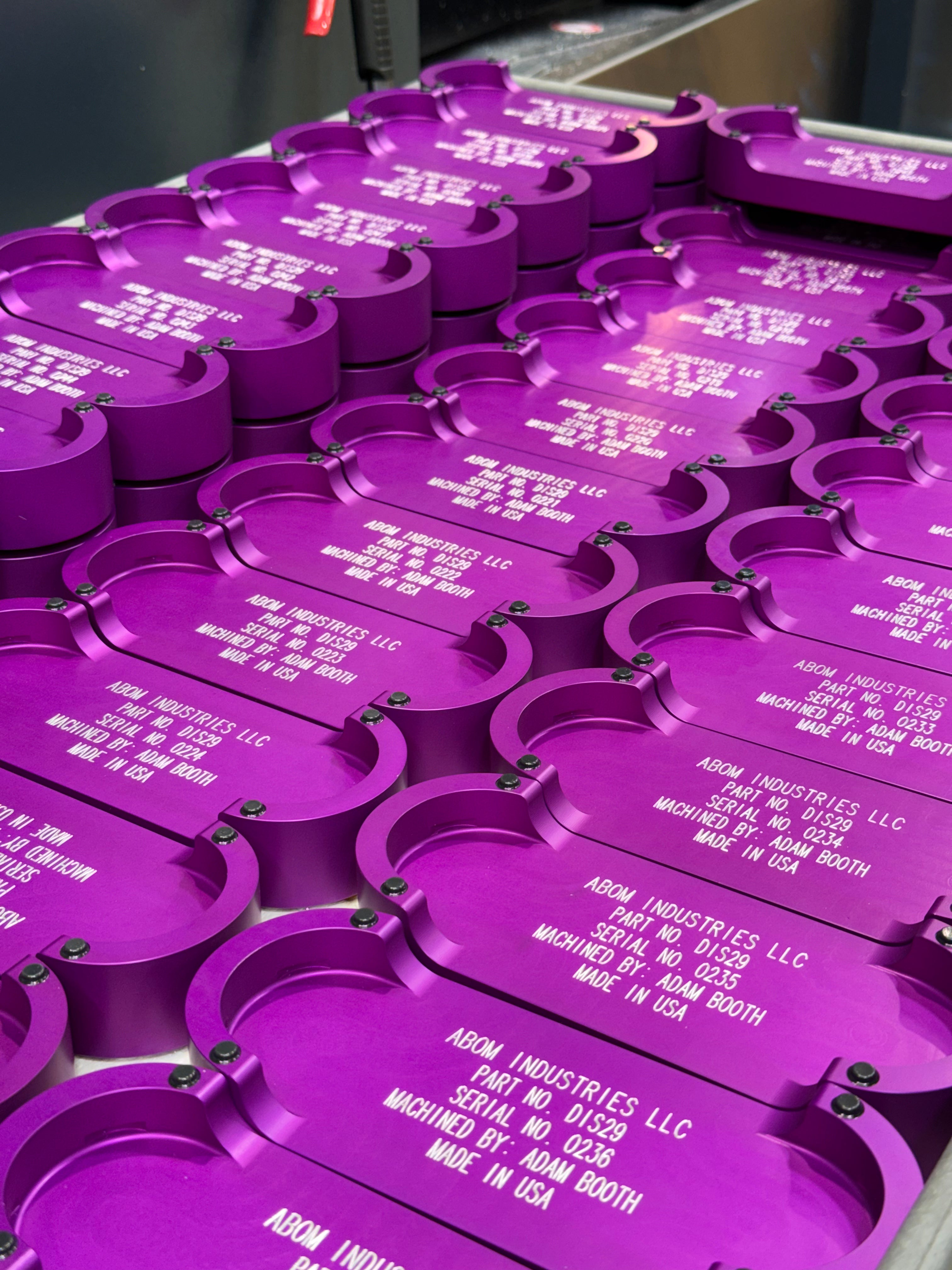Abom Original Drill Index - Post Engraved - Purple
