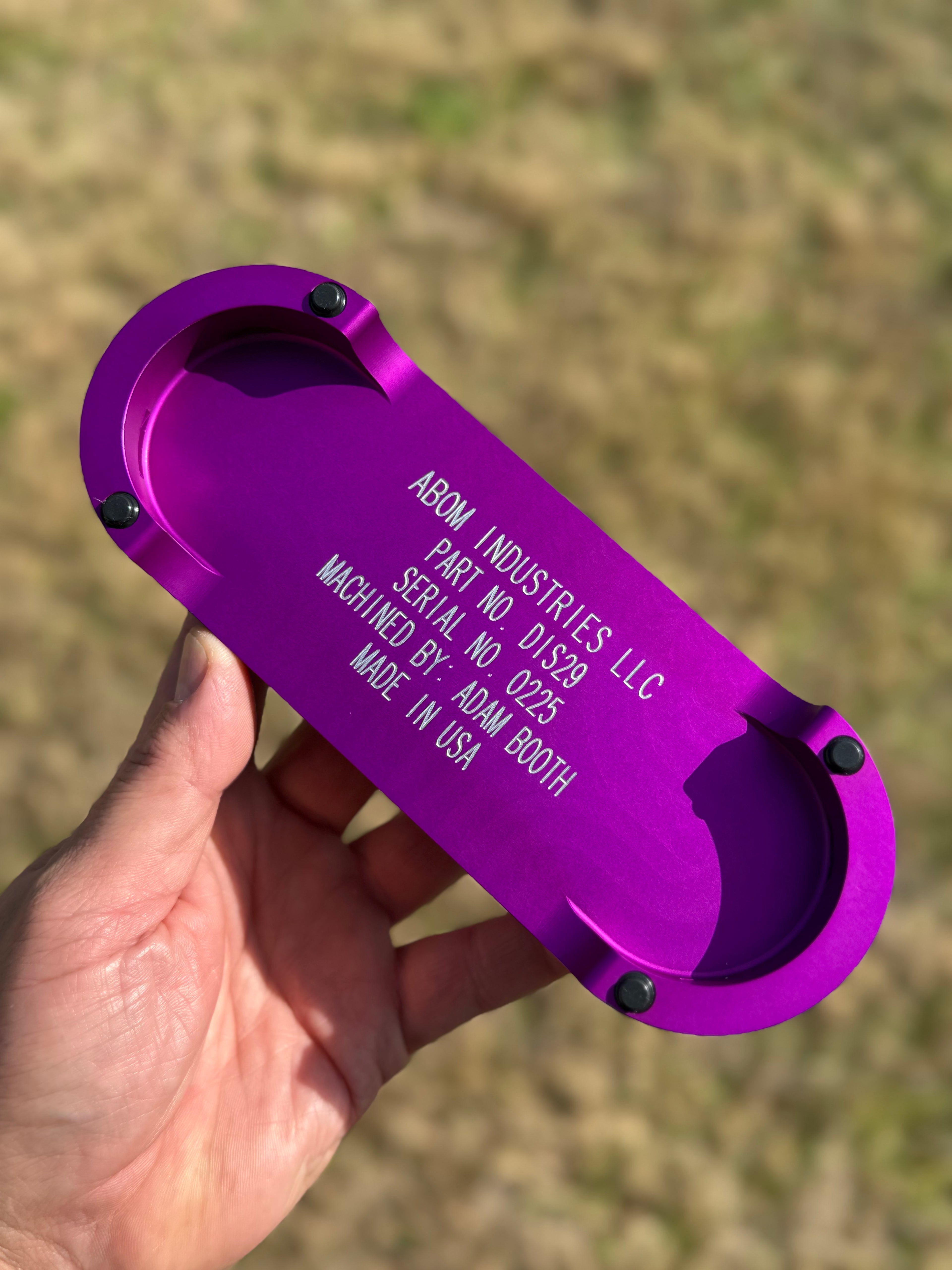 Abom Original Drill Index - Post Engraved - Purple