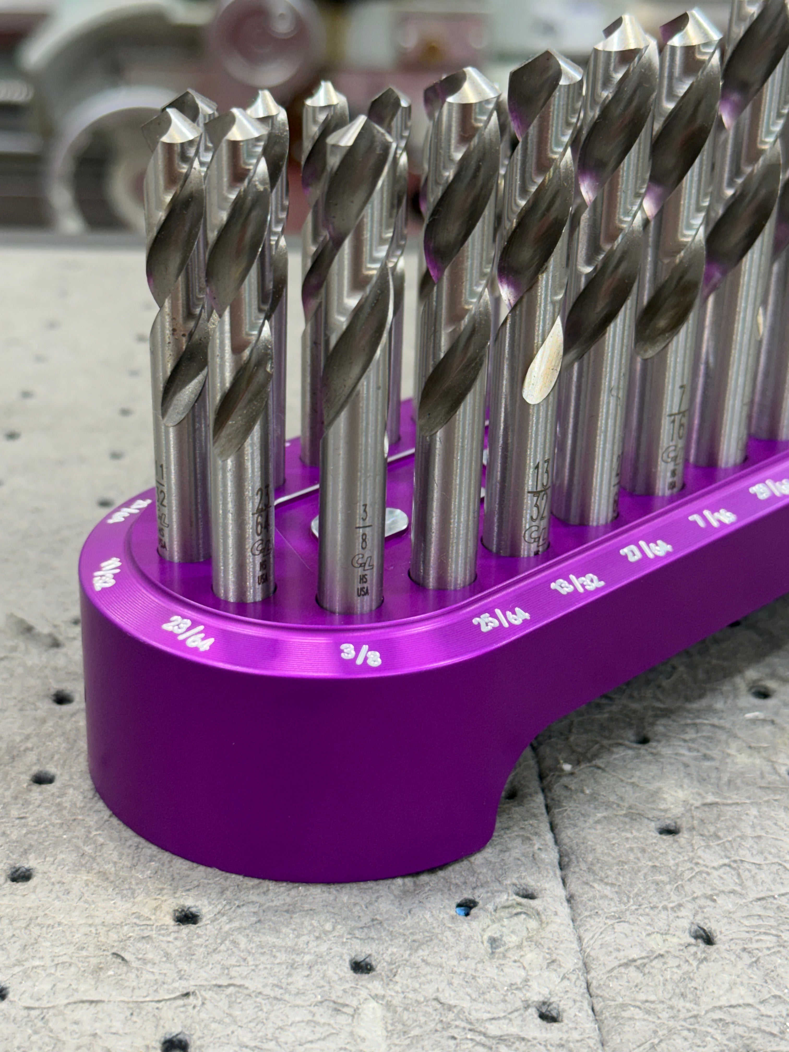 Abom Original Drill Index - Post Engraved - Purple