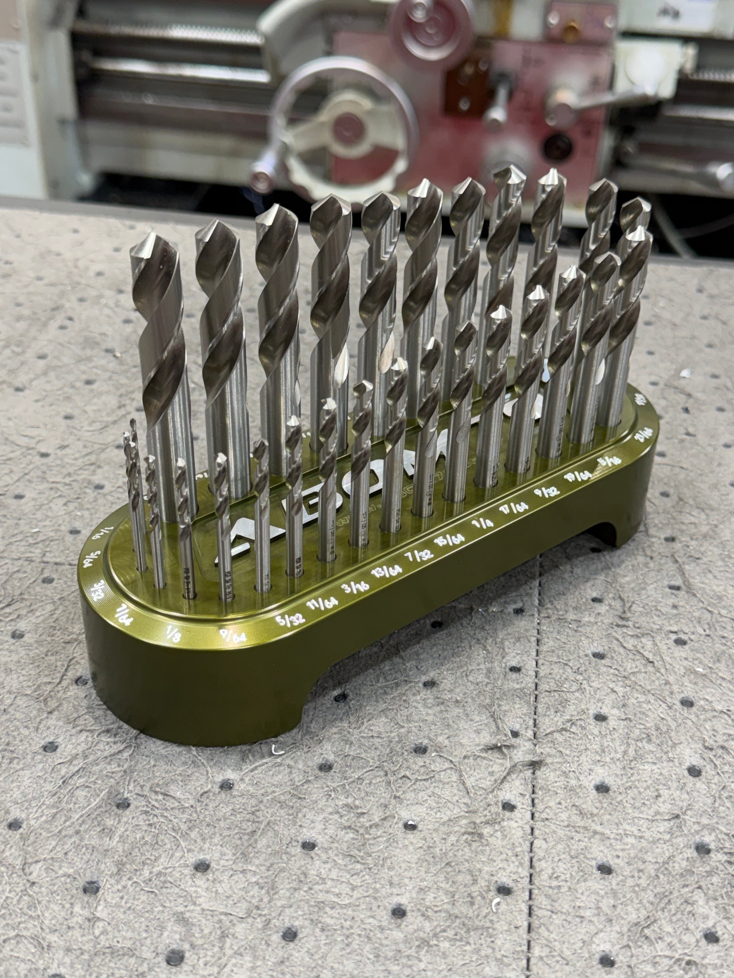 Abom Original Drill Index - Post Engraved - OD Green