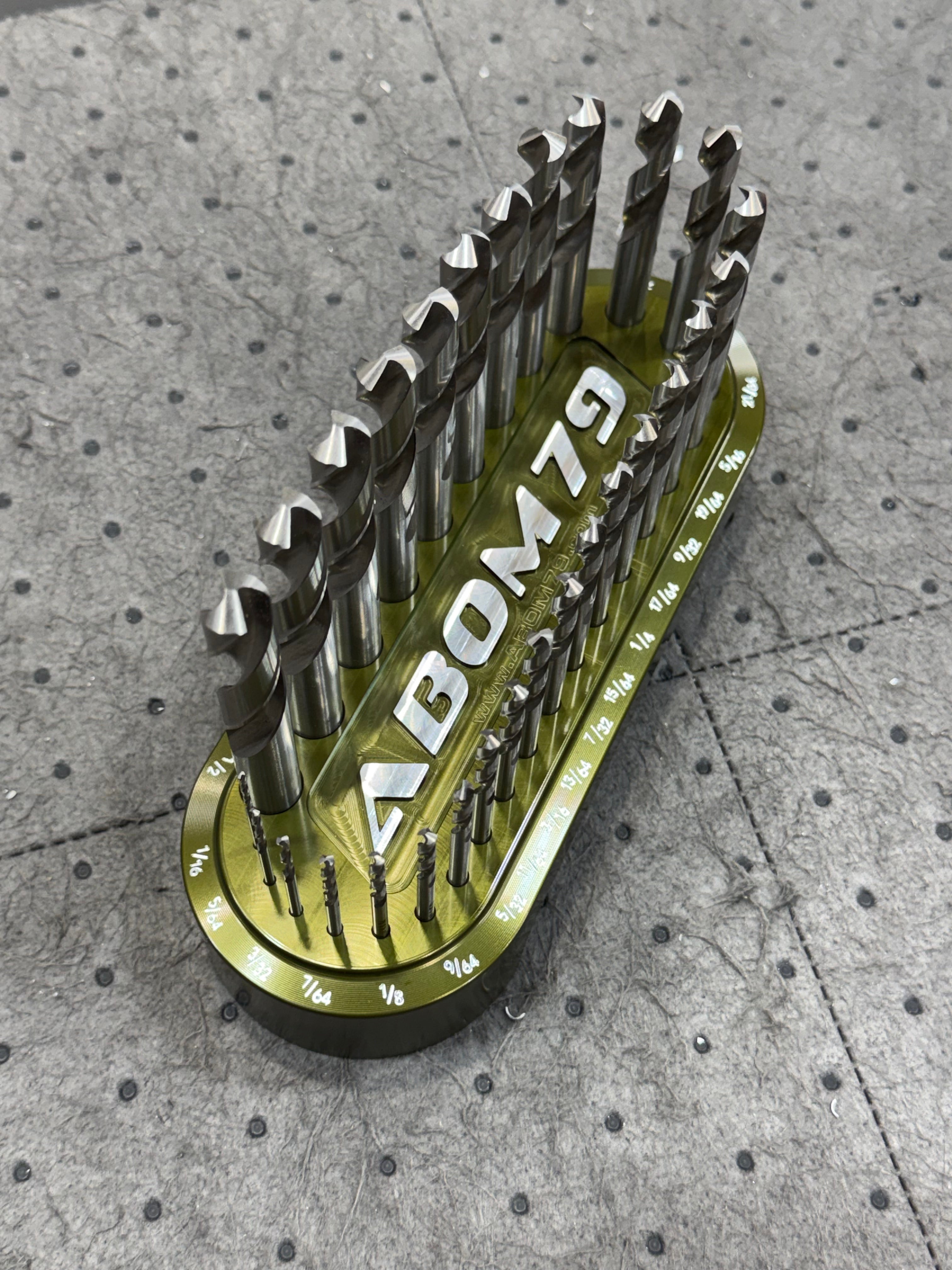Abom Original Drill Index - Post Engraved - OD Green