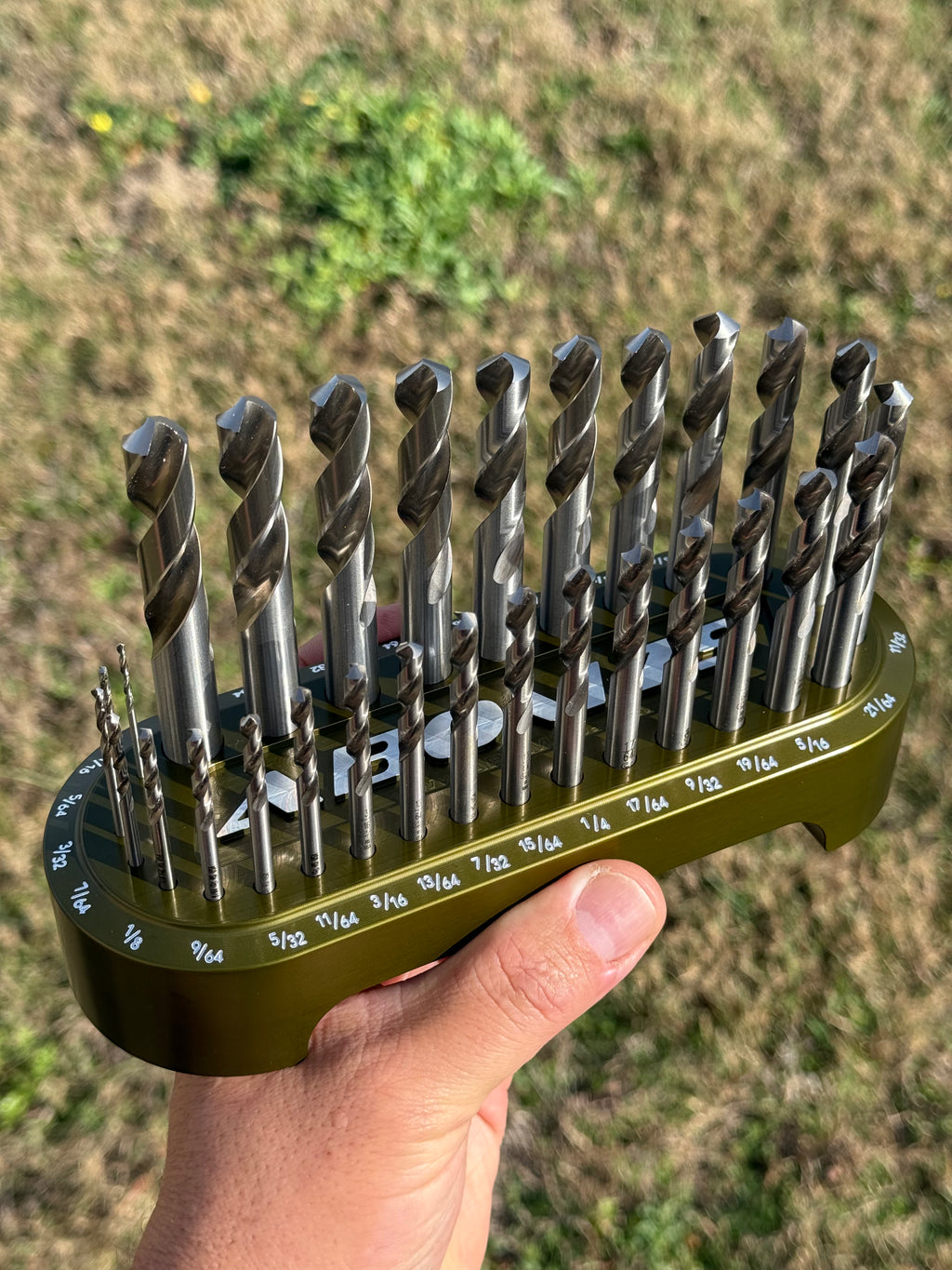 Abom Original Drill Index - Post Engraved - OD Green