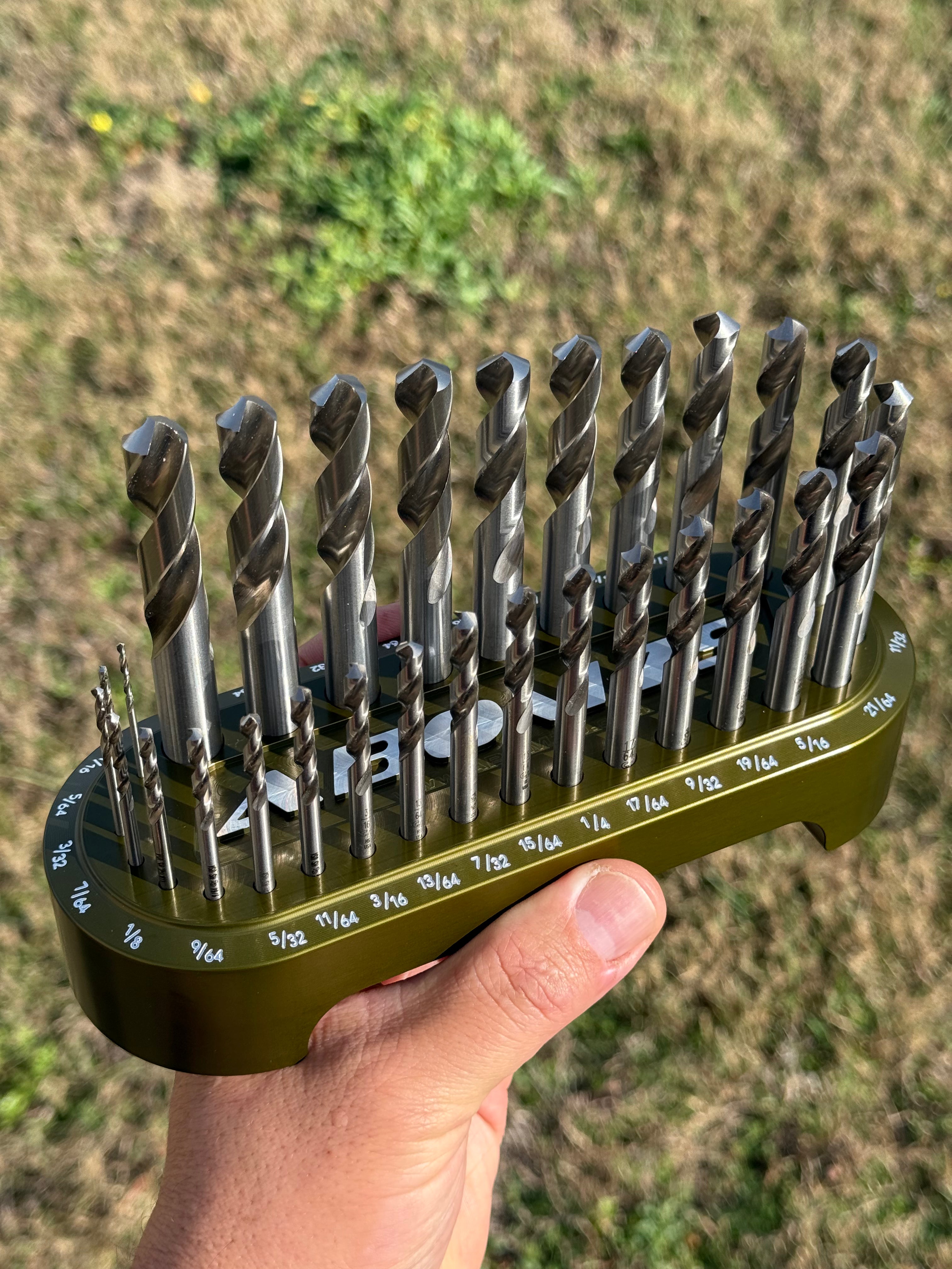Abom Original Drill Index - Post Engraved - OD Green