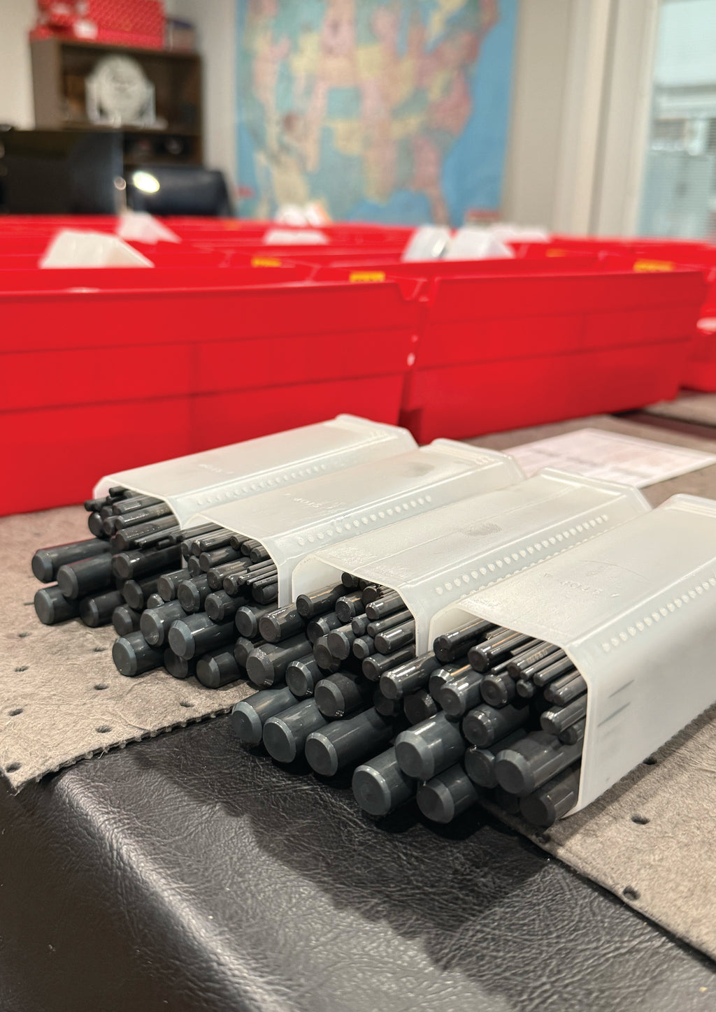 Abom Original Drill Index - Post Engraved - Red