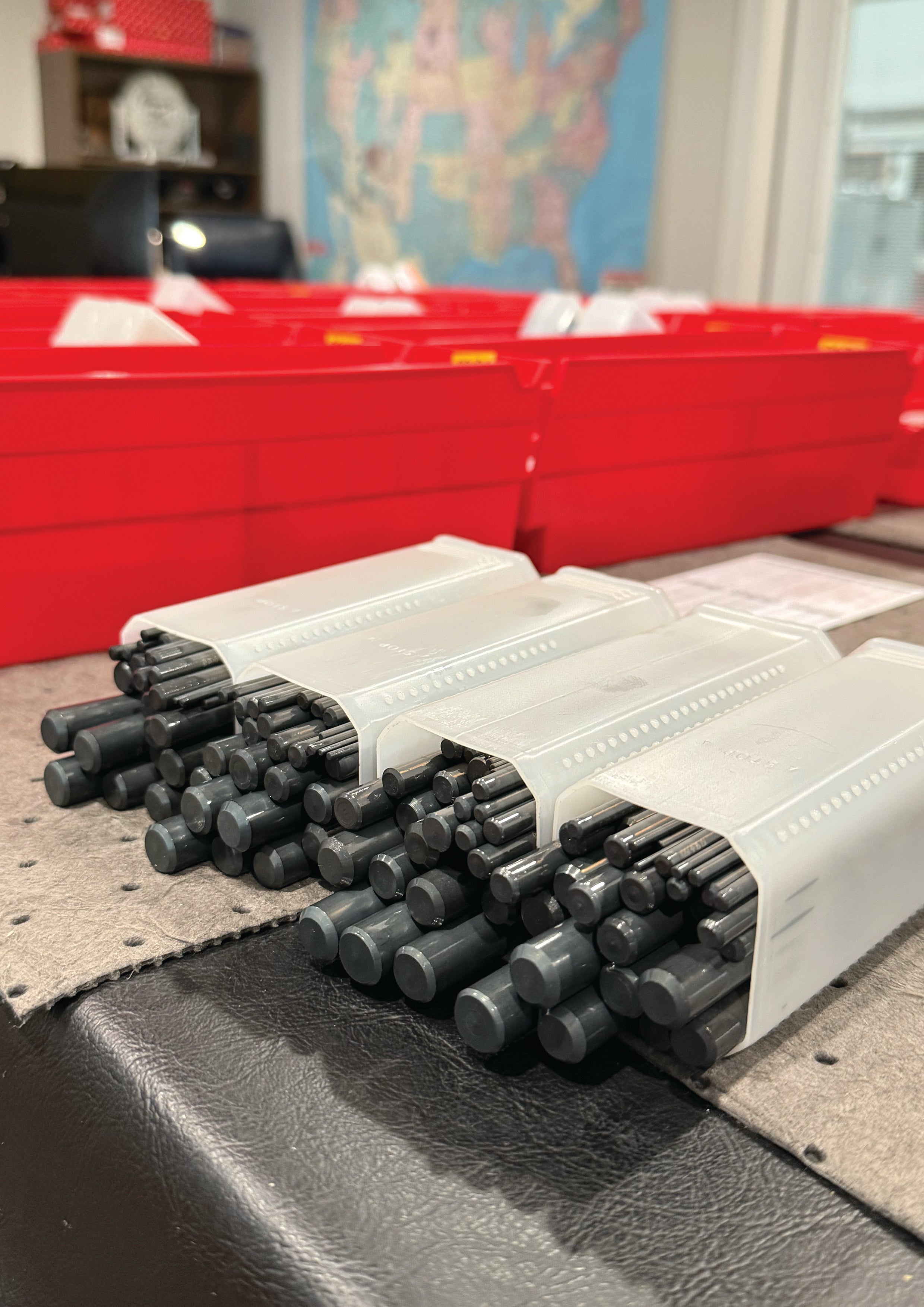 Abom Original Drill Index - Post Engraved - Red