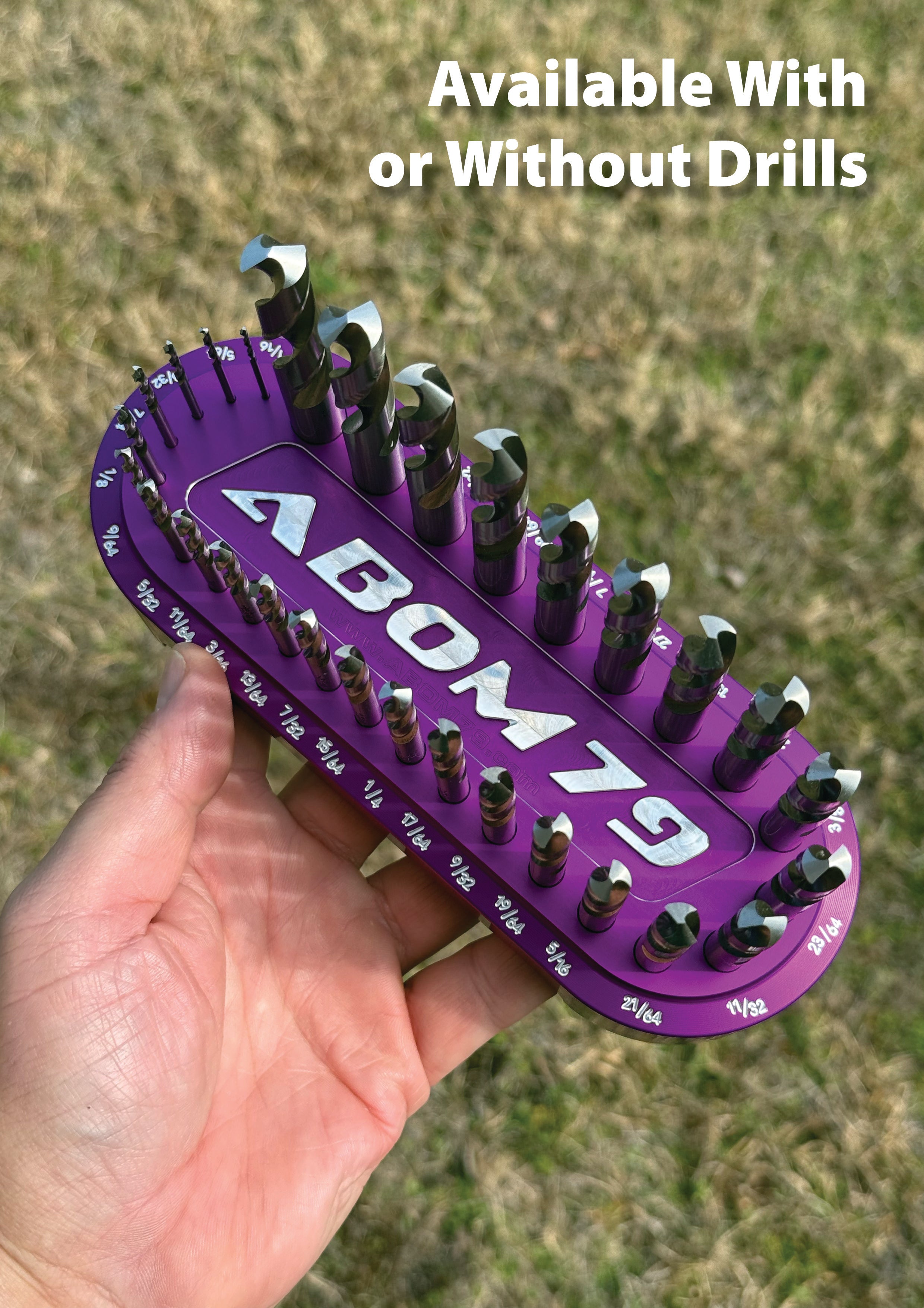 Abom Original Drill Index - Post Engraved - Purple